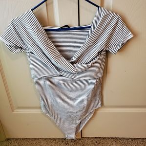 Striped bodysuit